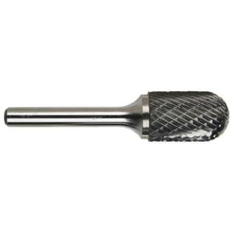 Carbide Burr, General Purpose Long Shank Premium, Series 5970, Radius, 38 Head Dia, 34 Length O